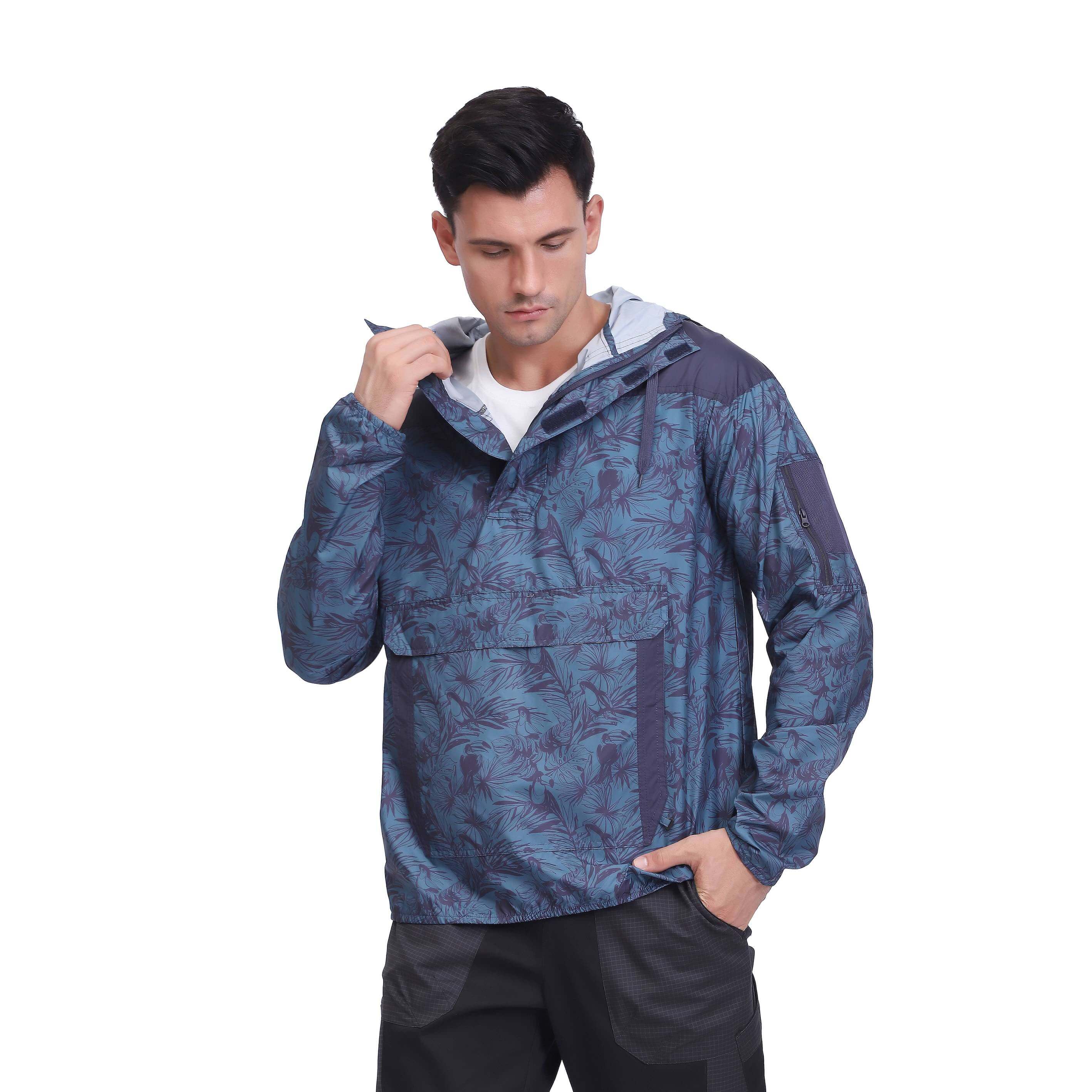 Vestes coupe-vent élégantes à imprimé camouflage pour hommes